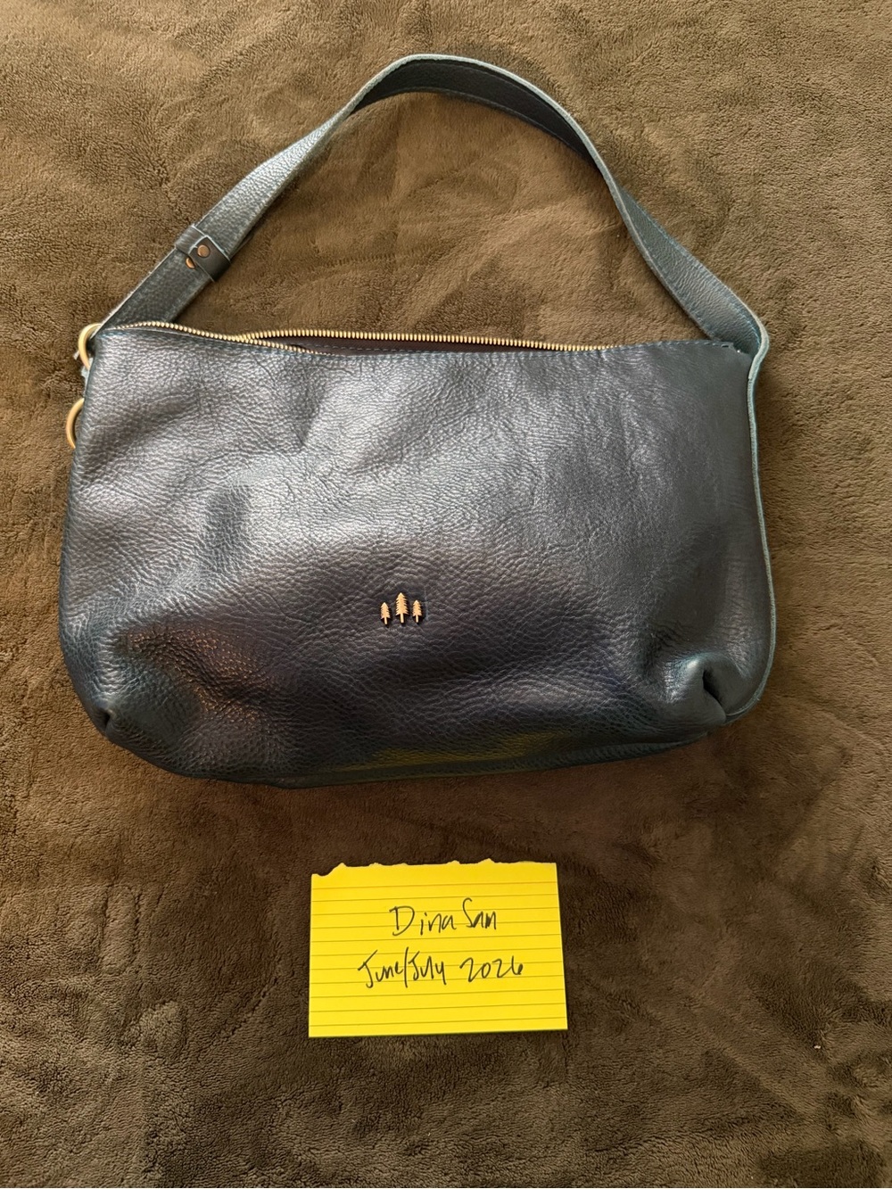 Portland leather goods Lagoon large slouchy purse
